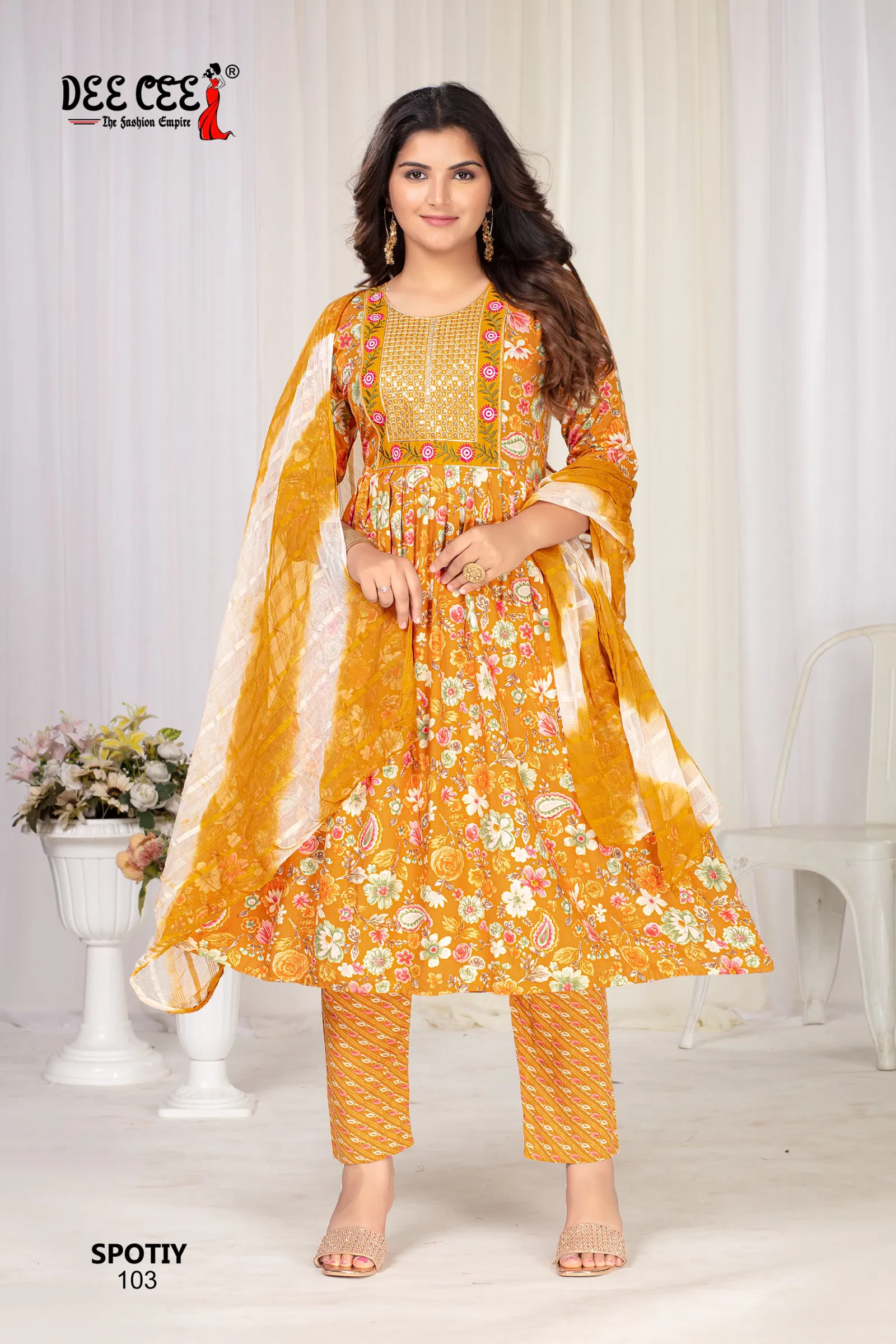 Spotiy By Deecee Rayon Printed Wholesale Kurti With Bottom Dupatta In India
